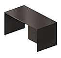 Global® Genoa Furiture Collection Single Right Pedestal Workstation Desk, 29"H x 60"W x 30"D, Dark Espresso