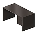 Global® Genoa Furiture Collection Single Right Pedestal Workstation Desk, 29"H x 60"W x 30"D, Dark Espresso 1 thumbnail image