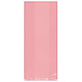 Amscan Plastic Treat Bags, Medium, Pink, Pack Of 125 Bags 1 thumbnail image