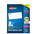 Avery® Easy Peel® Return Address Labels With Sure Feed® Technology, 5155, Rectangle, 2/3" x 1-3/4", White, Pack Of 6,000 1 thumbnail image
