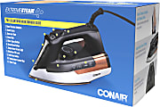 Conair ExtremeSteam Pro Steam Iron With Nano Titanium Soleplate, Black/Silver 1 thumbnail image