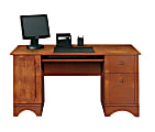 Realspace® Dawson 60"W Computer And Writing Desk, Brushed Maple