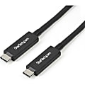 StarTech.com StarTech.com 3 ft 1m Thunderbolt 3 Cable w/ 100W PD - 40Gbps - Dual 4K or Full 5K - Certified Thunderbolt 3 USB-C Cable - 3.30 ft Thunderbolt 3 AV/Data Transfer Cable for Docking Station, Monitor, Notebook, Printer