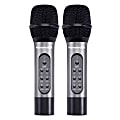 Karaoke USA Professional Dual 900 MHz UHF Wireless Handheld Microphones with Receiver, Black, Set Of 2 Microphones, WM906 1 thumbnail image