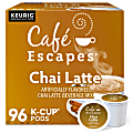 Café Escapes Chai Latte Keurig Single-Serve K-Cup Pods, 24 Pods Per Pack, Case Of 4 Packs 1 thumbnail image