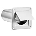 Lambro Wall Exhaust Dryer Vent with Single Flap and 11-in. Pipe, White, 1422WTP 1 thumbnail image
