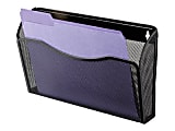 Rolodex® Single Pocket Wire Mesh Wall File, 8-1/2"H x 14"W x 3-5/16"D, Black 1 thumbnail image