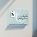 U Brands® Frameless Magnetic Dry-Erase Board, Glass, 24" X 18" (Actual Size 23" x 17")