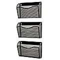 Eldon Expressions Mesh 3-Pack Hanging Wall Files, 33 1/2"H x 14"W x 6 5/8"D, Black, Pack Of 3 1 thumbnail image