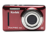 Kodak PIXPRO Friendly Zoom FZ53 - Digital camera - compact - 16.15 MP - 720p / 30 fps - 5x optical zoom - red