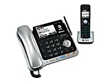 AT&T TL86109 DECT 6.0 Digital 2-Line Corded/Cordless Phone With Digital Answering System, Silver/Black 1 thumbnail image