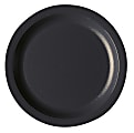 Cambro Camwear® Round Dinnerware Plates, 7-1/4", Black, Pack Of 48 Plates