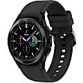 Samsung Galaxy Watch4 Classic, 42mm, Black, Bluetooth - 16 GB - 1.50 GB Standard Memory - 1.2" - Android Wear - Bluetooth - GPS - Near Field Communication - Black - Stainless Steel, Glass Body - Health & Fitness - Water Resistant - IP68 Water Resistant