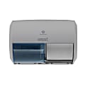 Compact® by GP PRO 2-Roll Side-by-Side Coreless High-Capacity Toilet Paper Dispenser, Gray 1 thumbnail image