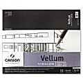Canson Vidalon Tracing Vellum Pad, 14" x 17", Pack Of 50 Sheets