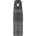 Thermos 2465CHTRI6 18-Ounce Stainless Steel Hydration Bottle (Charcoal) - 18 fl oz (532.3 mL) - Vacuum - Charcoal 1 thumbnail image