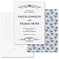 Custom Shaped Wedding & Event Invitations With Envelopes, 5" x 7", Surrounded By Swirls, Box Of 25 Invitations/Envelopes 1 thumbnail image