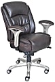 Serta Smart Layers Bonded Leather Mid-Back Chair, Harmony Coffee