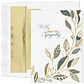 Custom Sympathy Greeting Cards, 7-7/8" x 5-5/8", Sincere Thoughts, Box Of 25 Cards 1 thumbnail image