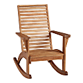 Linon Keir Outdoor Rocking Chair, Natural