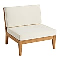 Linon Sinden Outdoor Armless Chair, Natural/Antique White