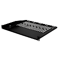 Vericom 1U Steel A/V Cantilever Shelf, 1-3/4”H x 19”W x 15”D, Black