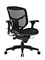 WorkPro® Quantum 9000 Series Ergonomic Mesh/Antimicrobial Vinyl Mid-Back Chair, Black/Black, BIFMA Compliant 1 thumbnail image