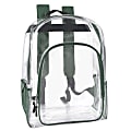 Trailmaker Heavy-Duty Clear Backpack, Green Trim 1 thumbnail image