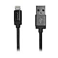 Duracell® Sync-And-Charge Fabric Cable, USB-To-Lightning, 6', Black, LE2200 1 thumbnail image