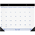 AT-A-GLANCE® Monthly Desk Calendar, 24" x 19", Blue/Gray, January To December 2022, SW23000