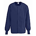 Medline ComfortEase™ Unisex Warm-Up Scrub Jacket, 2X, Midnight Blue 1 thumbnail image