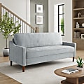 Lifestyle Solutions Shendi Fabric Sofa, 34”H x 76”W x 31”D, Light Gray 1 thumbnail image