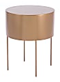 Zuo Modern Bor End Table, Round, Gold 1 thumbnail image