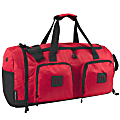 Summit Ridge Polyester Duffel, 12”H x 22”W x 9”D, Red 1 thumbnail image