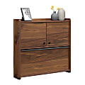 Sauder® Harvey Park 29"W Wall Mounted Desk, Grand Walnut