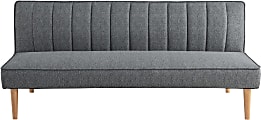 Serta Solano Convertible Futon, 28-7/8”H x 66-1/2”W x 35”D, Gray 1 thumbnail image