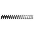 Creative Teaching Press Chevron Border - (Border) Shape - Chevron - 3" Width x 420" Length - Black, White - 1 Each 1 thumbnail image