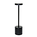 Simple Designs Mushroom Magic Disc Dimming Rechargeable Cordless 4-Way Touch Sensor Stick Desk Lamp, 12-3/4"H, Black 1 thumbnail image