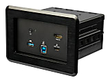 StarTech.com Single-Module Conference Table Connectivity Box - For Adding Power / Charging / AV / Laptop Docking Module - Single-Module Conference Table Connectivity Box - Customizable Solution