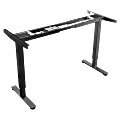 Lorell® Quadro Electric Sit-To-Stand Desk Base, Narrow Feet, Black