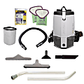 ProTeam ProVac FS6 6-Quart Corded Commercial Backpack Vacuum, Gray/Purple 1 thumbnail image