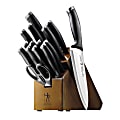 Henckels Silvercap 16-Piece Knife Block Set, Brown 1 thumbnail image