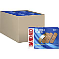 Band-Aid Flexible Fabric Adhesive Bandages - 1" - 1200/Carton - 100 Per Box - Beige - Fabric