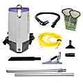 ProTeam Super Coach 10 Triangular 10 Qt Backpack Vacuum, With ProBlade Carpet Tool Kit