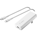 Belkin BoostCharge 20W USB-C Power Delivery  GaN Wall Charger (USB-C Cable included) - Power Adapter - 20 W - White