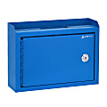 Alpine AdirOffice Medium Size Steel Multi-Purpose Suggestion Drop Box, 7-1/2”H x 9-13/16”W, 3-7/16”D, Blue 1 thumbnail image