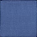 Joy Carpets Kid Essentials Solid Color Square Area Rug, Just Kidding, 6' x 6', Cobalt Blue