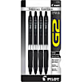 Pilot G2 Retractable Gel Pens, Fine Point, 0.7 mm, Special Edition Barrels, Black Ink, Pack Of 4 Pens 1 thumbnail image