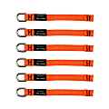Ergodyne Squids® 3700 Web Tool Tails™, X-Long, 2 Lb, Orange, Pack Of 6 Tails