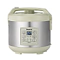 Starfrit® 14-Cup Low-Carb Electric Rice Cooker, Gray/Green 1 thumbnail image